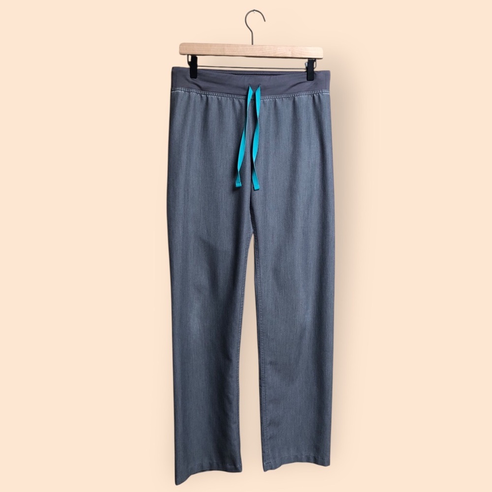 FIGS High Waisted Livingston Basic Scrub Pants Graphite Grey Medical Women’s S